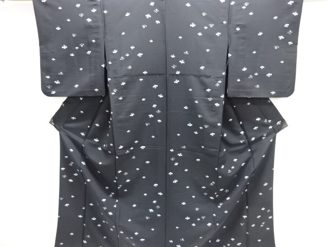 花模様単衣小紋着物